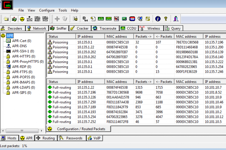 Using Cain and Able as an Intrusion Detection System